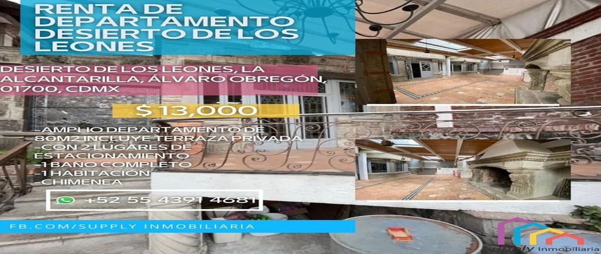 Departamento en Calz Desierto de Los Leones 5469,... 