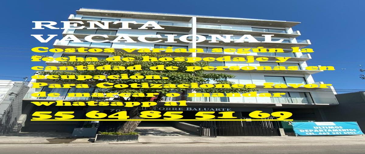 Departamento en Renta Vacacional Torre Baluart......