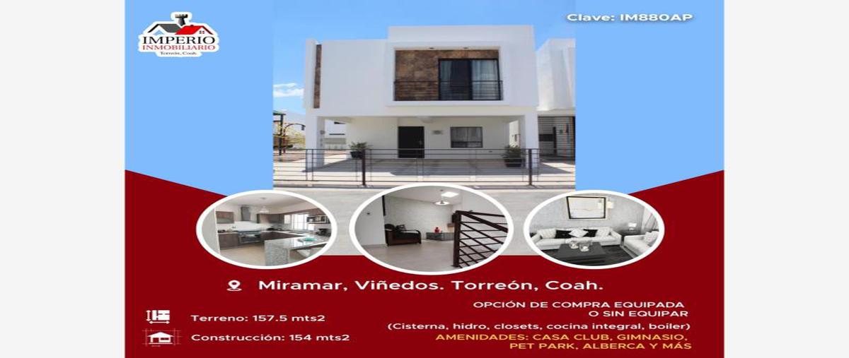 Casa en Miramar, Los Viñedos, Coahuila en Venta I... 