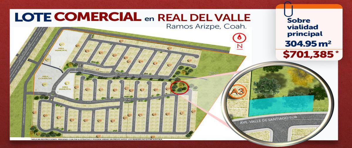 Terreno Habitacional en Real del Valle sn, Ramos