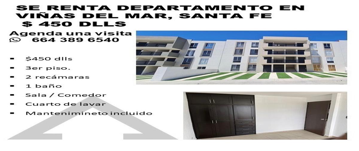 Departamento en Viñas del Mar, Tijuana, Baja C......