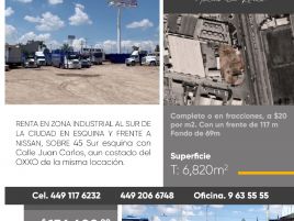 Foto de terreno comercial en renta en Peñuelas, Aguascalientes, Aguascalientes, 22456825,  no 01