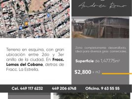 Foto de terreno comercial en venta en Lomas del Cobano, Aguascalientes, Aguascalientes, 25165252,  no 01
