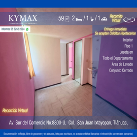 Foto de departamento en venta en avenida sur del comercio , san juan, tláhuac, df / cdmx, 0 No. 01