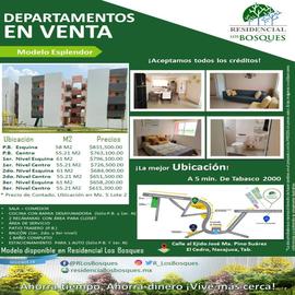 Foto de departamento en venta en  , bosques de saloya, nacajuca, tabasco, 0 No. 01