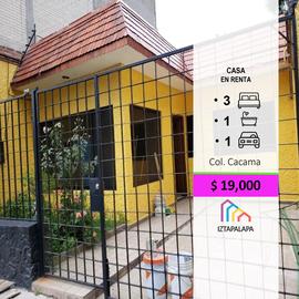 Foto de casa en renta en  , cacama, iztapalapa, df / cdmx, 0 No. 01