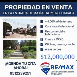 Foto de casa en venta en calzada hombres ilustres esquina calle rafael del toro y ayuntamiento 1109 , matías romero centro, matías romero avendaño, oaxaca, 0 No. 01
