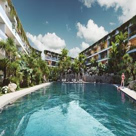 Foto de departamento en venta en  , campestre, solidaridad, quintana roo, 25618935 No. 01