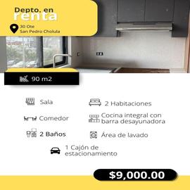 Foto de departamento en renta en  , cholula, san pedro cholula, puebla, 0 No. 01