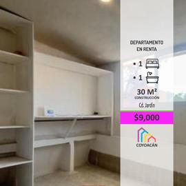 Foto de departamento en renta en  , ciudad jardín, coyoacán, df / cdmx, 0 No. 01