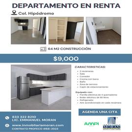 Foto de departamento en renta en  , hipódromo, ciudad madero, tamaulipas, 0 No. 01
