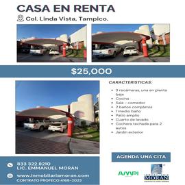 Foto de casa en renta en  , lindavista, tampico, tamaulipas, 0 No. 01