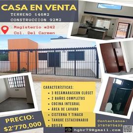 Foto de casa en venta en magisterio , del carmen, tepatitlán de morelos, jalisco, 31026829 No. 01