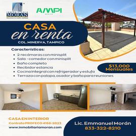 Foto de casa en renta en  , minerva, tampico, tamaulipas, 30001388 No. 01