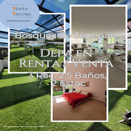Foto de departamento en renta en mirador , fuentes de tepepan, tlalpan, df / cdmx, 0 No. 01