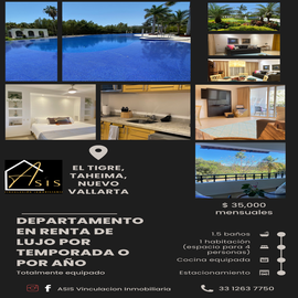 Foto de departamento en renta en paseo de las garzas , rinconada de banderas, bahía de banderas, nayarit, 28636286 No. 01
