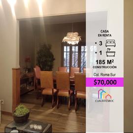 Foto de casa en renta en  , roma sur, cuauhtémoc, df / cdmx, 0 No. 01