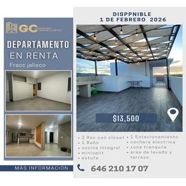 Foto de departamento en renta en tlaquepaque , jalisco, ensenada, baja california, 0 No. 01