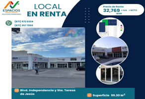 Foto de inmueble en Blvd Independencia y Santa Teresa de Jesús  #887Int. Local 2-A, Col. Ampliación el Fresno C.P. 27018, Torreón