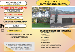 Foto de inmueble en Palmeras #s/n, Col. La Pintora Los Laureles) C.P. 62790, Xochitepec