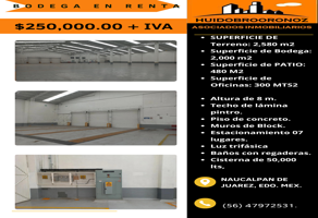 Foto de inmueble en Tlatilco #s/n, Col. Industrial Tlatilco C.P. 53529, Naucalpan de Juárez