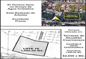 Foto de inmueble en Ahuatlan, Col. Ahuatlán Tzompantle C.P. 62130, Cuernavaca
