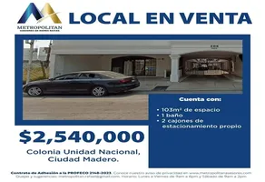 Foto de inmueble en  , Col. Ampliación Unidad Nacional C.P. 89510, Ciudad Madero