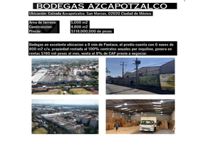 Foto de inmueble en Calz Azcapotzalco, Col. San Marcos C.P. 02020, Azcapotzalco