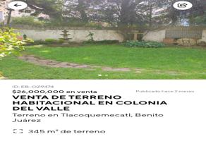 Foto de inmueble en TLACOQUEMECATL #10, Col. Tlacoquemecatl C.P. 03200, Benito Juárez