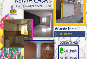 Casas en renta en Apizaco, Tlaxcala 