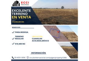 Foto de terreno habitacional en venta en  , san pedro tepetitlán, acolman, méxico, 24839809 No. 01