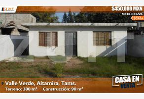 Foto de casa en venta en sauce 1904, valle verde, altamira, tamaulipas, 4401466 No. 01