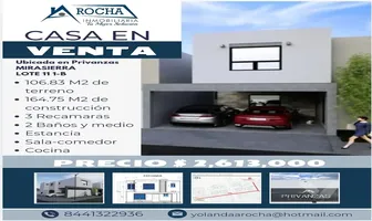Foto de casa en venta en 10 lote 11-1b, ciudad mirasierra, saltillo, coahuila de zaragoza, 0 No. 01