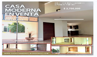 Foto de casa en venta en Alexa, Durango, Durango, 27081313,  no 01
