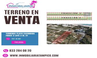 Foto de terreno habitacional en venta en  , miramar, ciudad madero, tamaulipas, 0 No. 01