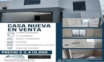 Foto de casa en venta en privanzas mirasierra 0, ciudad mirasierra, saltillo, coahuila de zaragoza, 0 No. 01