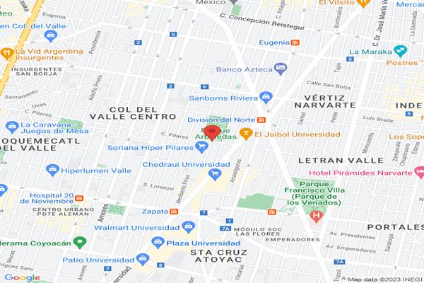 Foto de inmueble en Calle Pilares 03100 #327, Col. Insurgentes San Borja C.P. 03100, Benito Juárez