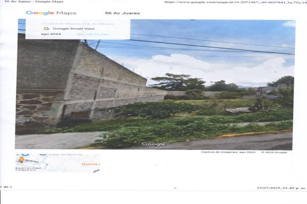 Foto de inmueble en Avenida Juarez 56 #56, Col. San Bartolomé Xicomulco C.P. 12250, Milpa Alta