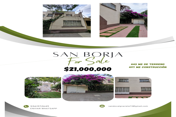 Foto de inmueble en Calle San Borja 818 #818, Col. Insurgentes San Borja C.P. 03100, Benito Juárez