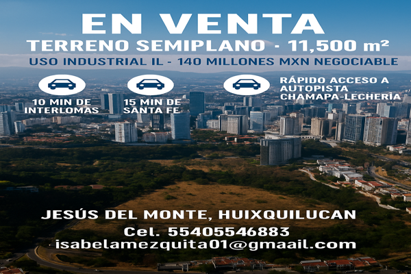 Foto de inmueble en Calle José Ma. Morelos y Pavón 57 #57, Col. Jesús del Monte C.P. 52764, Huixquilucan