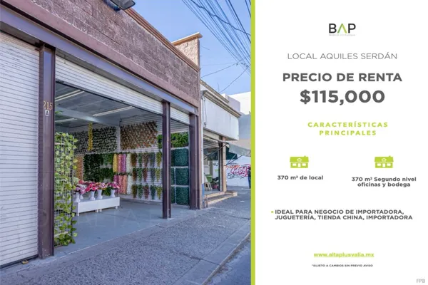 Foto de inmueble en Aquiles Serdan #215, Col. Centro C.P. 37000, León