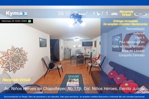Foto de inmueble en Av. Niños Heroes de Chapultepec 179, Col. Niños Héroes C.P. 03440, Benito Juárez