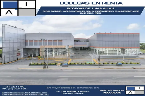 Foto de inmueble en BLVD MANUEL AVILA CAMACHO #3063, Col. San Andrés Atenco C.P. 54040, Tlalnepantla de Baz