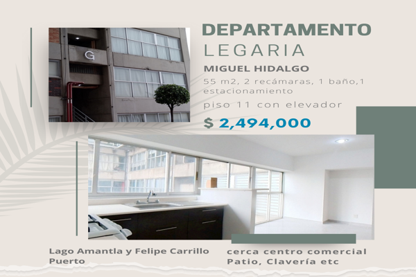 Foto de inmueble en Lago Amantla, Col. Legaria C.P. 11410, Miguel Hidalgo