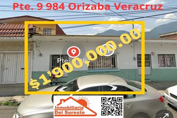 Foto de inmueble en Poniente 9 Entre Sur 12 y Sur 18 #984, Col. Guadalupe Victoria C.P. 94370, Orizaba