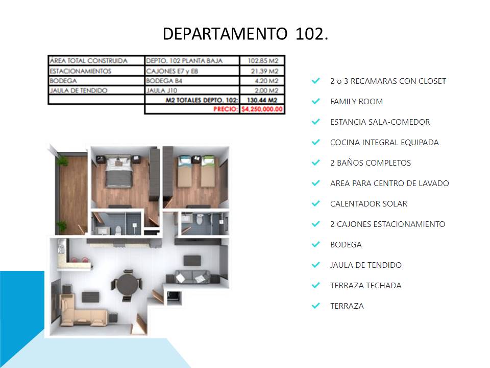 Foto de departamento en renta