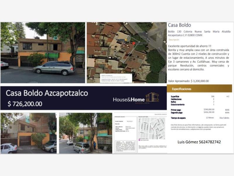 Foto de casa en venta en boldo 130, nueva santa maria, azcapotzalco, df / cdmx, 25042227 No. 01