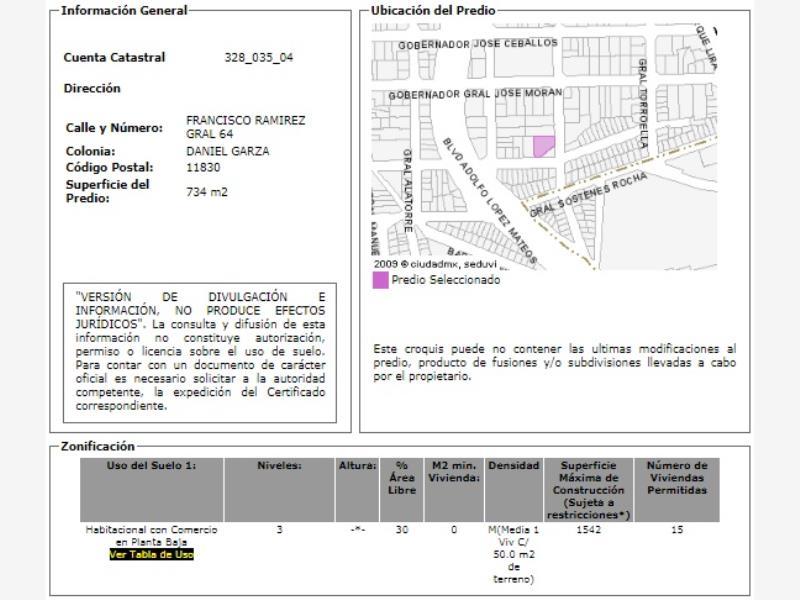 Foto de terreno habitacional en venta en francisco ramirez 64, daniel garza, miguel hidalgo, df / cdmx, 12964449 No. 02