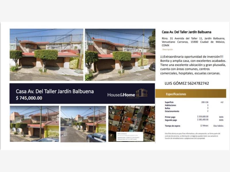 Foto de casa en venta en retorno 31 de avenida del taller 11, jardín balbuena, venustiano carranza, df / cdmx, 25022521 No. 01